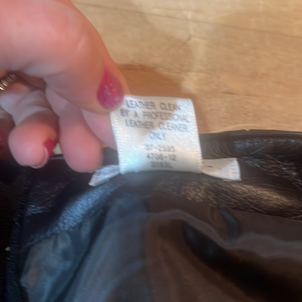 Reflections Images of You Black Leather Skirt Size 12 - Picture 4 of 6